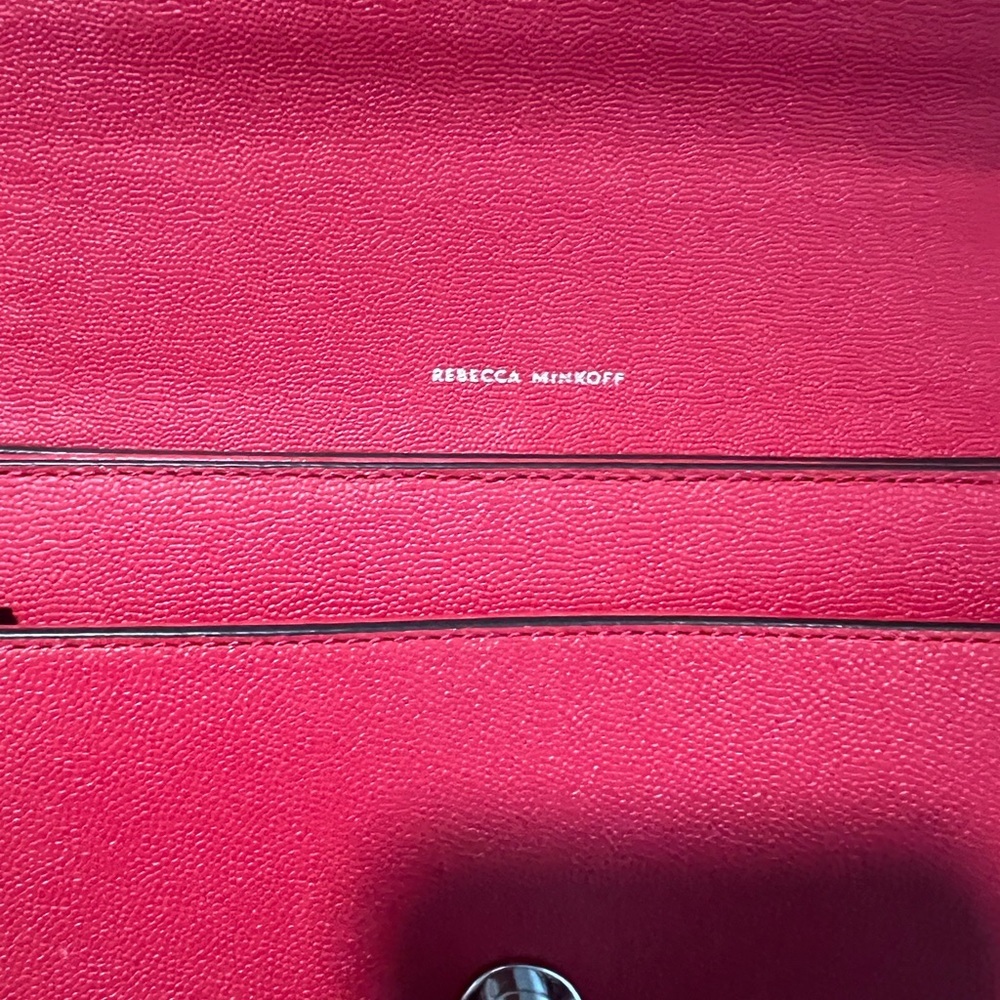 NWOT~Rebecca Minkoff Red Shoulder / Crossbody Bag - Picture 9 of 13